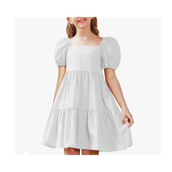 Arshiner Dress. White. Size 160 (12). New With Tags - Picture 1 of 8